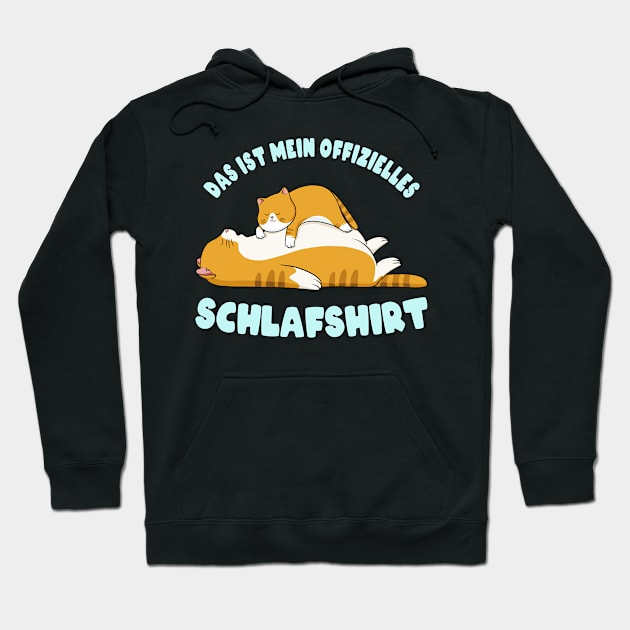 Das ist mein Offizielles Schlafshirt Pyjama lustige Katzen Hoodie by Foxxy Merch